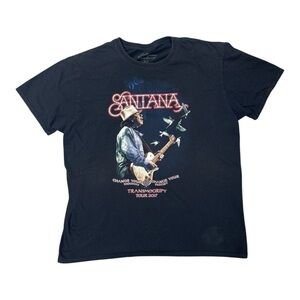 Santana Collective Consciousness Awakening Transmogrify '17 XL Black Tour Shirt